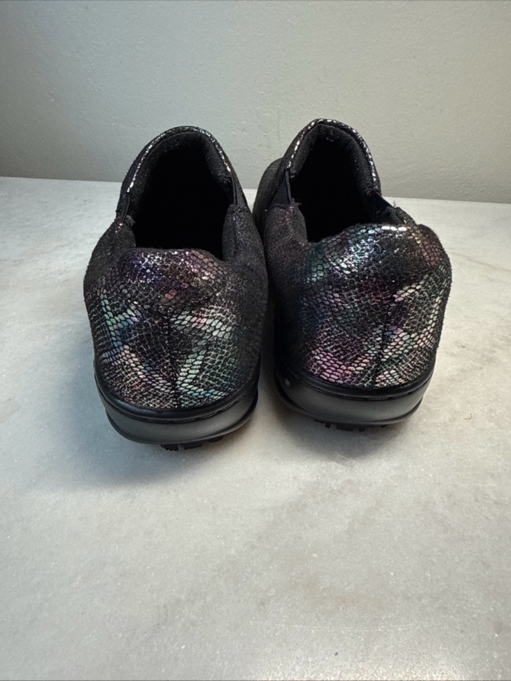 SPRING STEP PROFESSIONAL WINFREY-AURA SLIP-ON SHOE size 8.5M Metallic Snake - Picture 4 of 7